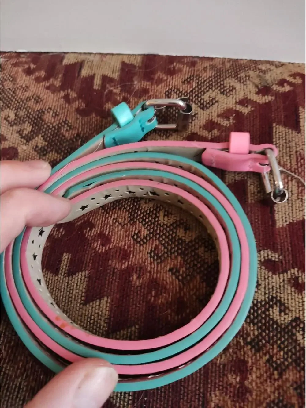 Set Of 2 - Cat & Jack Girls' Belts. Roughly 25